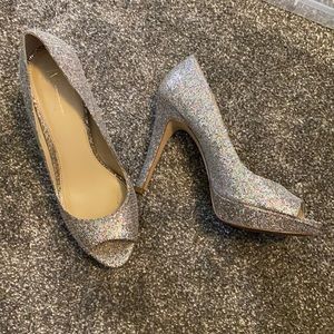 Gorgeous sparkling multicolored INC heels